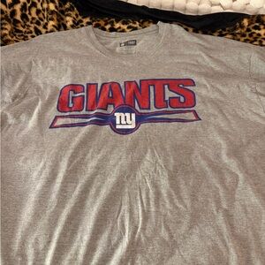 NFL Gray T-Shirt with Red and Blue Giants Logo